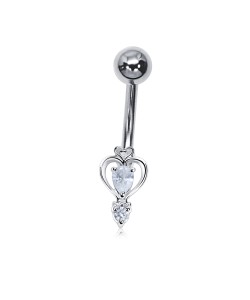 Beautiful heart Belly Piercing BP-2032